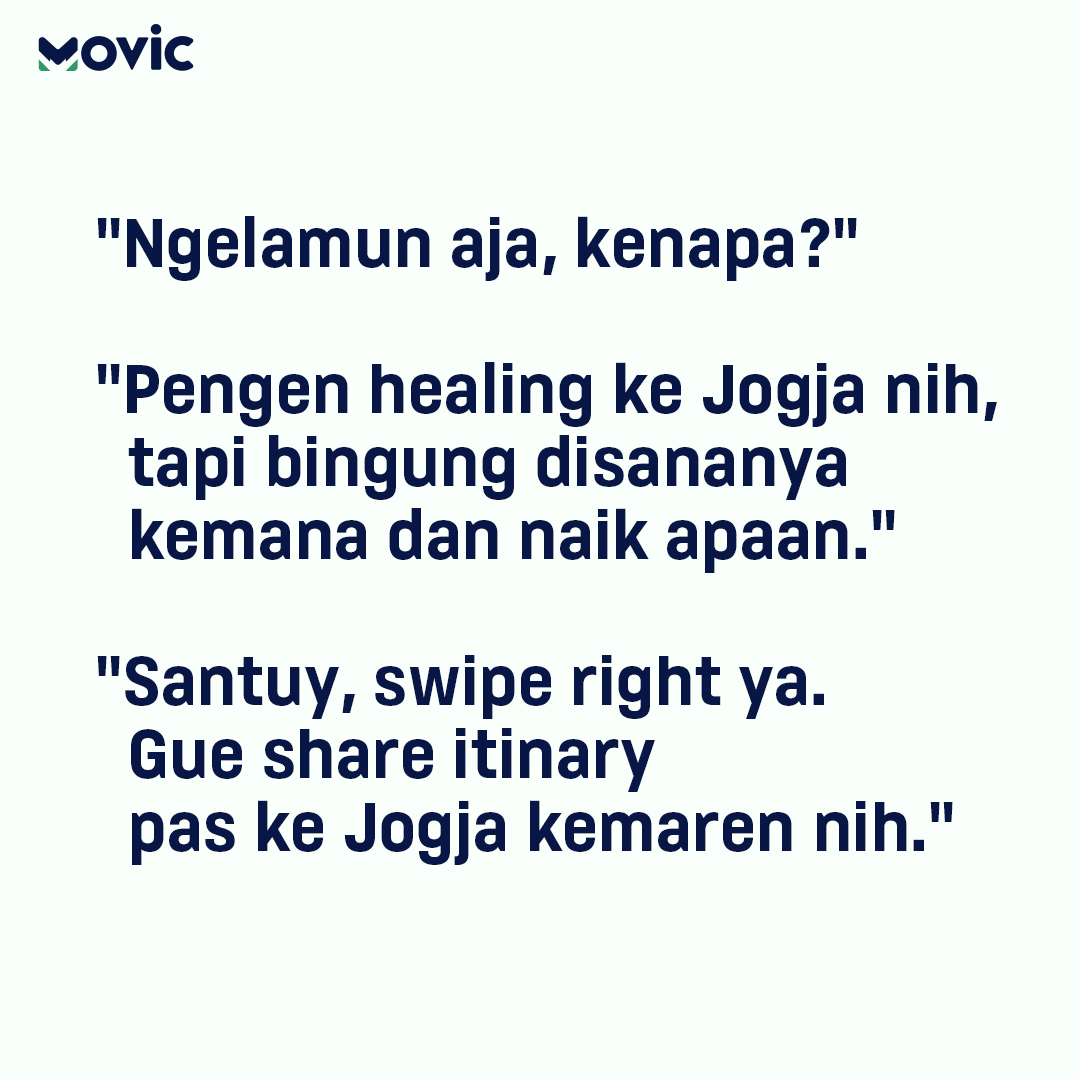 movic_id's tweet photo. Mau healing ke Jogja tapi masih galau disananya mau kemana dan trasportasinya gmn?

Langsung deh cek aplikasi Movic, karena lagi ada promo paket wisata Jogja sebesar 600rb!
Download aplikasi Movic sekarang dan nikmati Jogja bersama Movic!

#movic #sewamobiljogja #jalanjalanjogja https://t.co/uwJFOfVFTT
