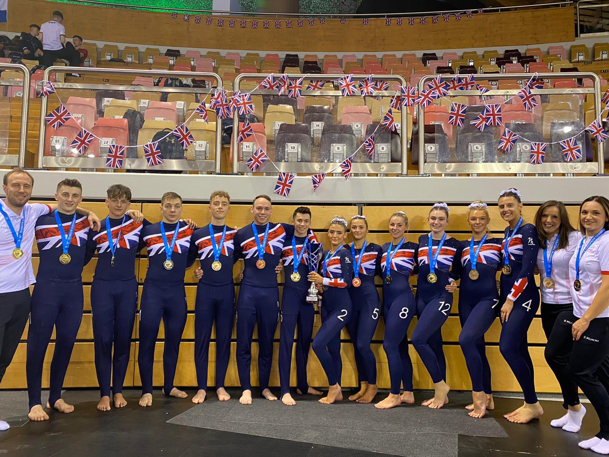 missiles_pe's tweet photo. I’ve had an absolutely incredible week at the 14th European Team Gym Championships. Winning GBR’s first ever gold medal in the senior category. What a team! European Champions 2022🥇🇬🇧 Now time to get back to the day job!💪🏻 https://t.co/yDGPCAqMHP