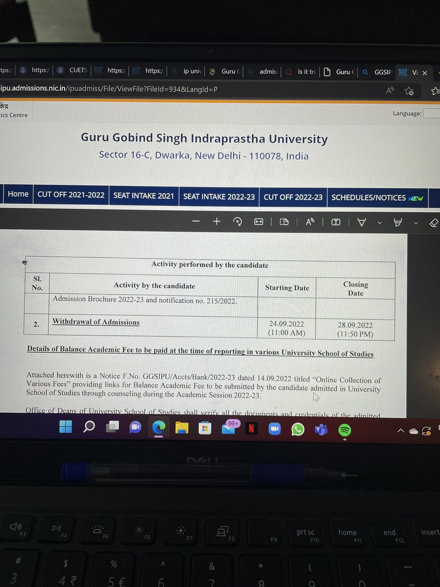 ranjanarora72's tweet photo. @VCggsipu Sir we are expecting a reply from you regarding your withdrawal policy as the mentioned policy on your website doesn’t adhere to the norms of UGC guidelines.Kids have to follow your policyorUGC Policy.We need your stand on this.@GGSIPUIndia @Rajnish_UGC @ugc_india https://t.co/H7g43UmY9u
