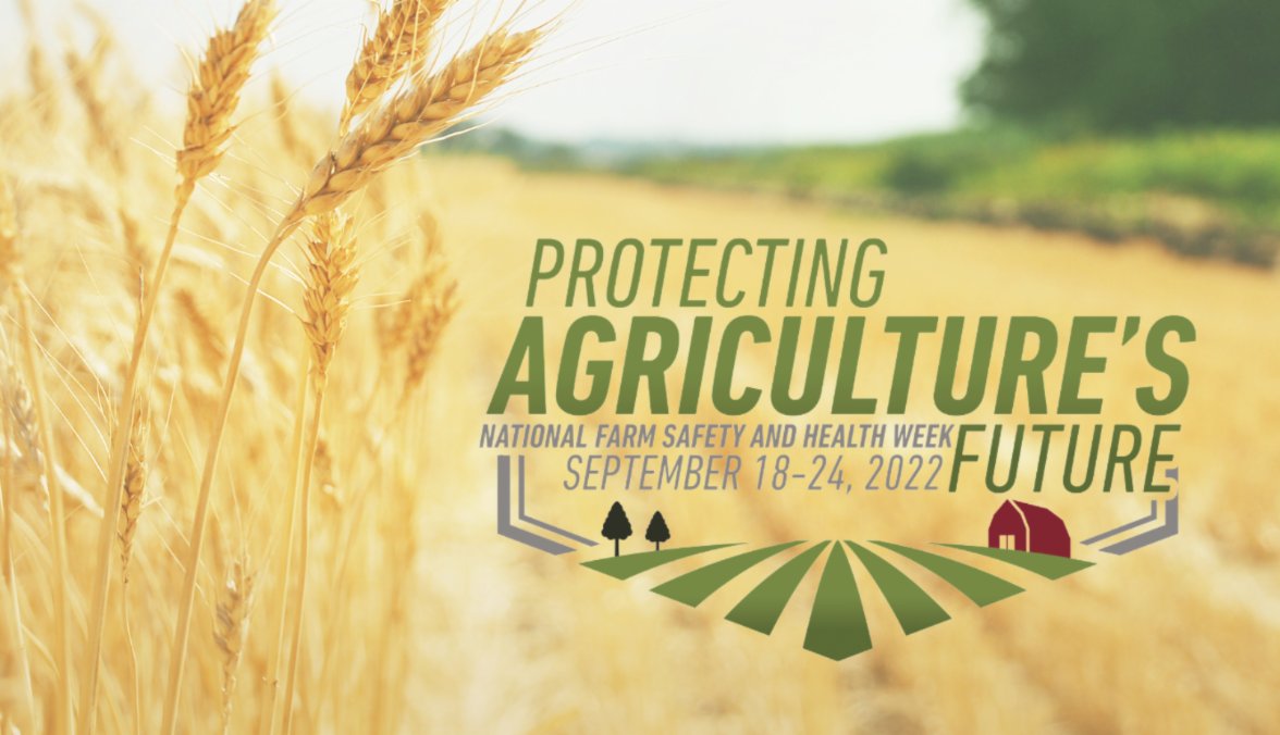 UCSD_OTIEC's tweet photo. Get in action for National Farm Safety and Health Week and help promote farm safety all week long by visiting: https://t.co/9Om0mcM7SV

Register to join the free AgriSafe Webinars offered twice daily at https://t.co/97ZMuFhqRu 

#USAgCenters #NFSHW22 #NECASAG #FarmSafety https://t.co/LYRCYgM0ck