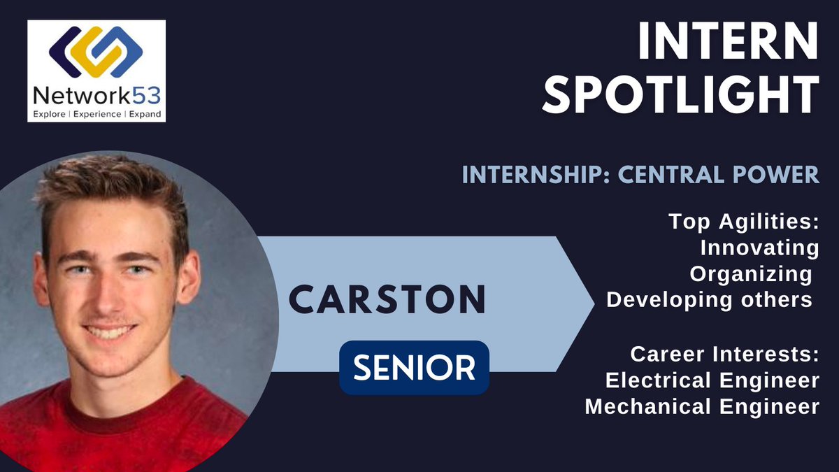 LNEagles_CarNav's tweet photo. Check out these #InternSpotlights! Hawke is exploring #webdesign while Carston is learning about #engineering! Big thanks to #SpotlightMedia360 and
#CentralPower
for their partnership with #Network53!
#lpsleads
@LPStheadvance
@DeBruceFound https://t.co/7QX7xPgHhx