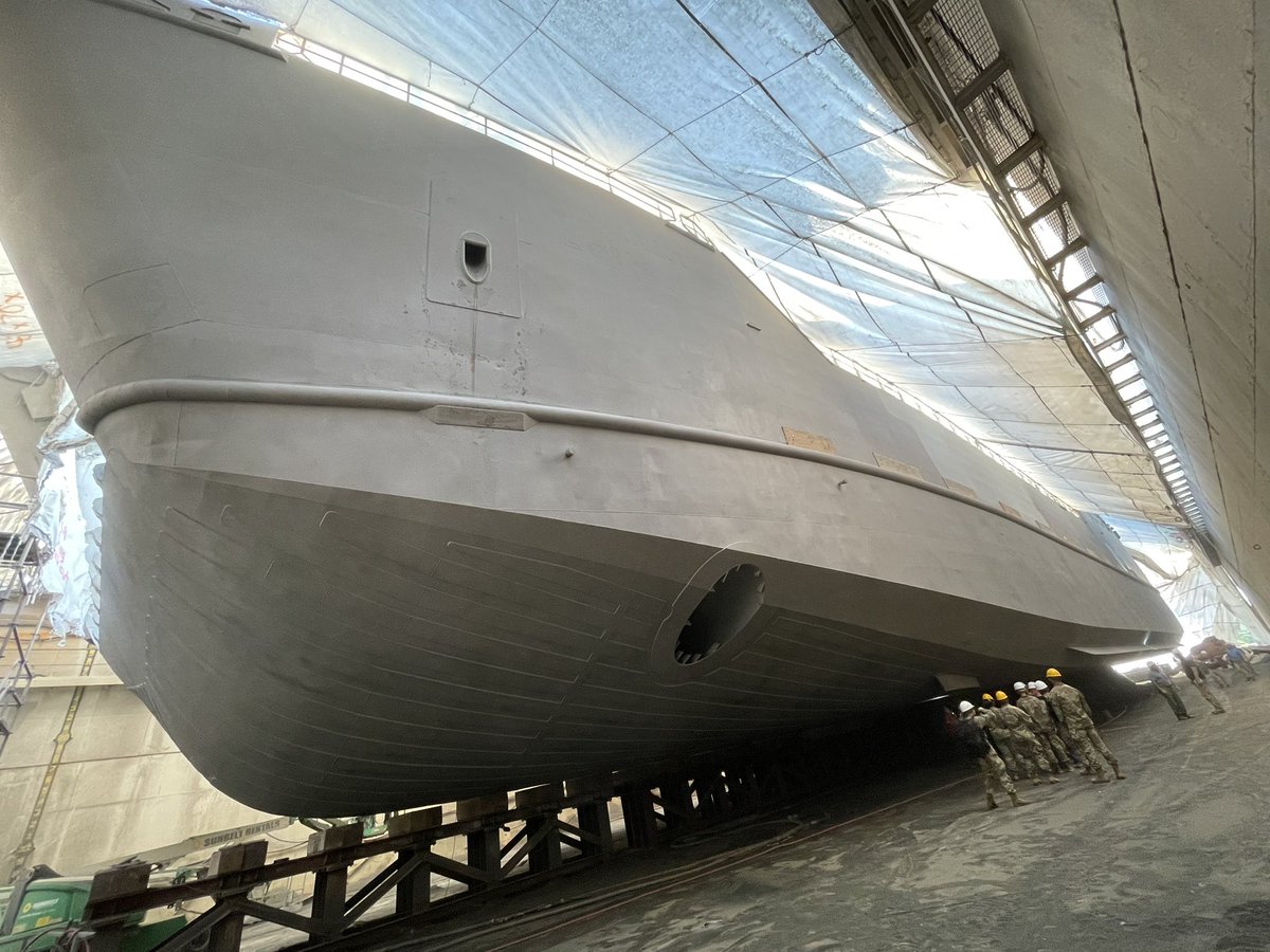 Natej0414's tweet photo. Incredible experience to see #LSV2 in Colonna’s Shipyard (Norfolk, VA) for On-Condition Cyclic Maintenance (OCCM)! 

#Resolute #SailArmy!

@US_TRANSCOM @hqSDDC 
@TRADOC 
@FORSCOM @18airbornecorps 
@33rdCoT @15TCRCSM 
@7th_TBX @11th_battalion https://t.co/FDf69OokfZ