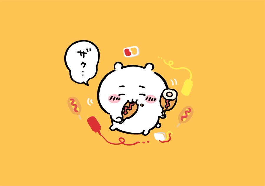 マスコットキャラクターが食事するシーンはかわいいのが相場なんだけど・・・😢 