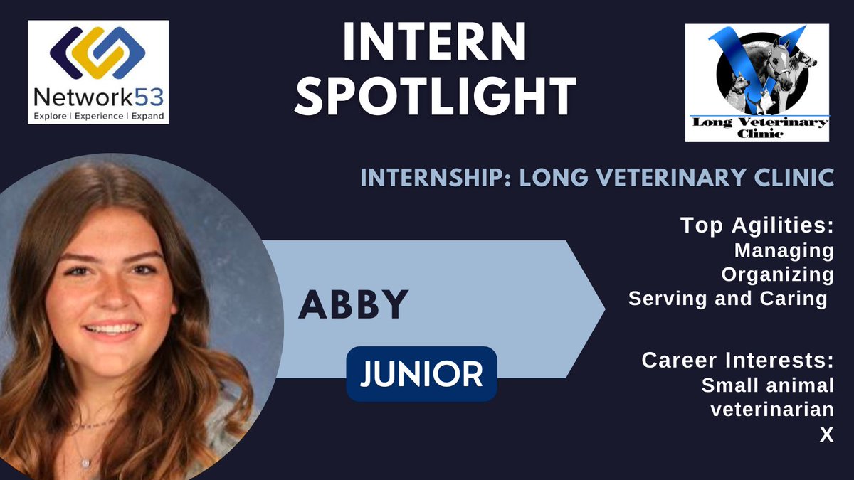 LNEagles_CarNav's tweet photo. More #Network53 #InternSpotlights! Abby is learning about #veterinarymedicine and Julia is exploring the world of nursing. Big thanks to
#LongVenterinaryClinic
@BloomLVH
for their community partnerships!
@LPStheadvance
@DeBruceFound
👇👇 https://t.co/ndZSCIlOSt