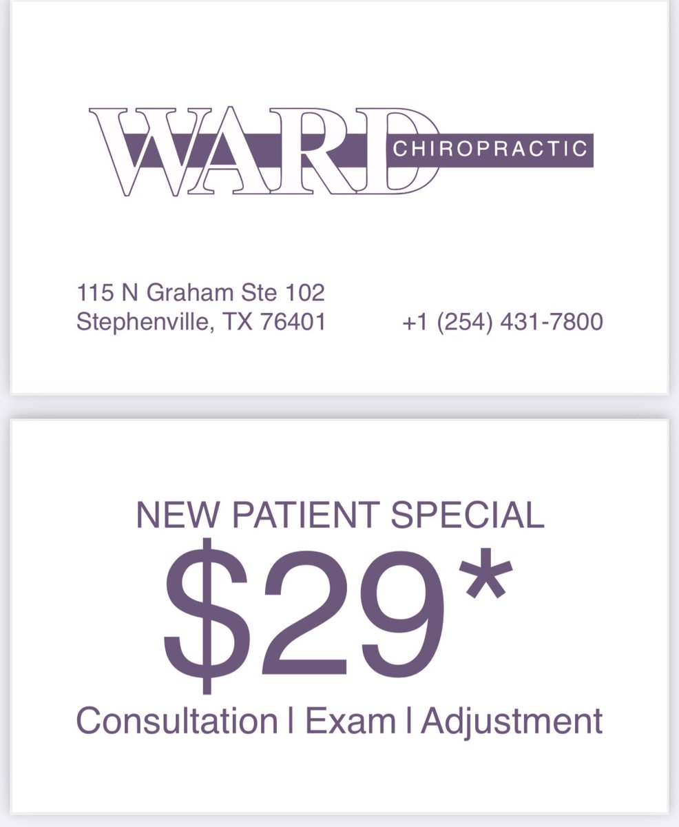 WardChiroSV's tweet photo. New Hours!  M-Th 8-6, Friday 8-4. No appointment necessary, walk ins welcome. You can always schedule an appointment online at https://t.co/n4BTXAAHt0 https://t.co/fvYMKEIa1D