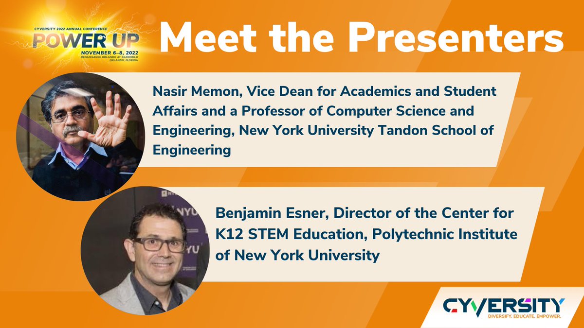 OneCyversity's tweet photo. Meet the Presenters! Check out the Conference agenda to learn about the presenters and their sessions and get excited for the Power Up Conference! Learn more and register: https://t.co/DsW897trgJ #PowerUp22 #Cyversity #Cybersecurity #Security https://t.co/J0MYlE43RJ