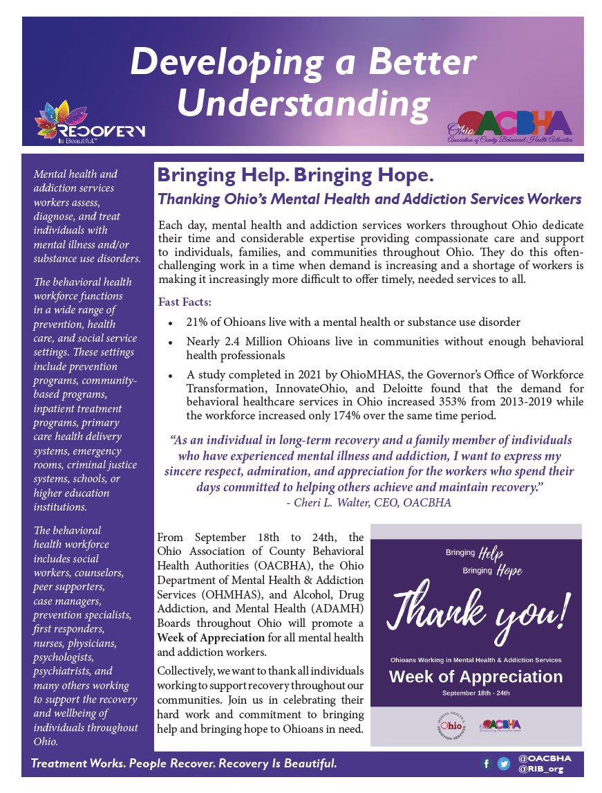 #BringingHelpBringingHope Thank you to all mental health and addiction services workers throughout Ohio!
oacbha.org/docs/Bringing_…