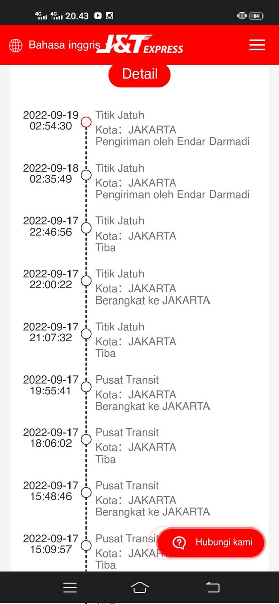 anditra8's tweet photo. @jntexpressid Tolong dong dibantu FU masak ke Palembang Jakarta smpek 5 hari besok sekelas jnt ini https://t.co/LB4OIsZbKh