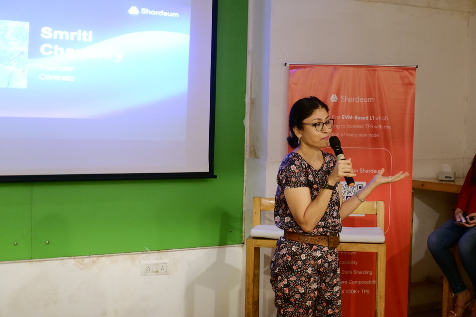 #ProofOfCommunity in Mumbai 😍

Kudos to the speakers <a href="/AleenaGandhi/">Aleenagandhi.eth</a> <a href="/metabhise/">Samruddhi Bhise</a> &amp; <a href="/SmritiChaudhry/">Smriti Chaudhry</a> for sharing their web3 journey &amp; insights on web3 community &amp; marketing 👏

More pictures &amp; meeting contributors 👇