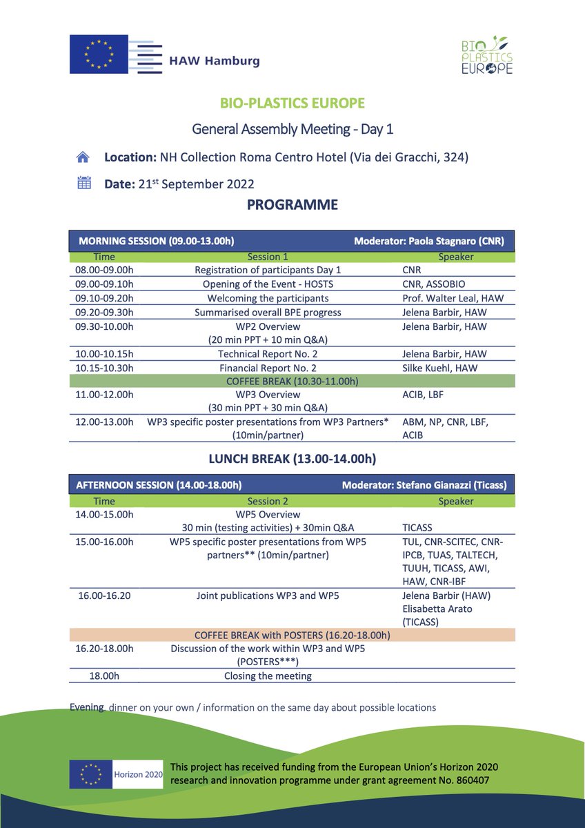cnr_scitec's tweet image. 📢 #21sett #GeneralAssembly @bioplastics_eu
La realtà interconnessa e la velocità delle informazioni che connotano questi decenni impongono gli eventi sociali, sanitari ed ambientali quali indicatori autorevoli delle priorità della ricerca internazionale
+ cnr.it/it/evento/1806…