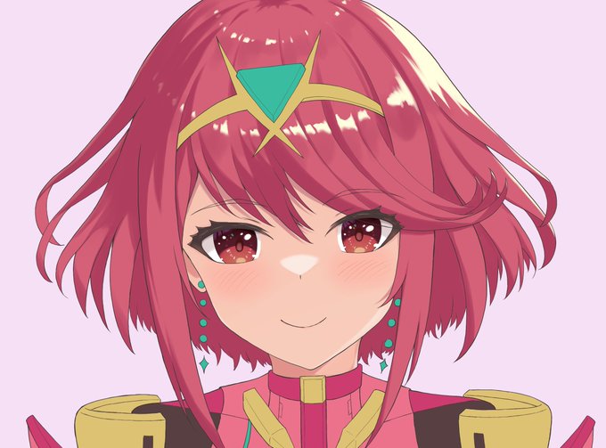 ホムラちゃんの顔WIPです。新しい液タブだからちょっと色味が心配かな 