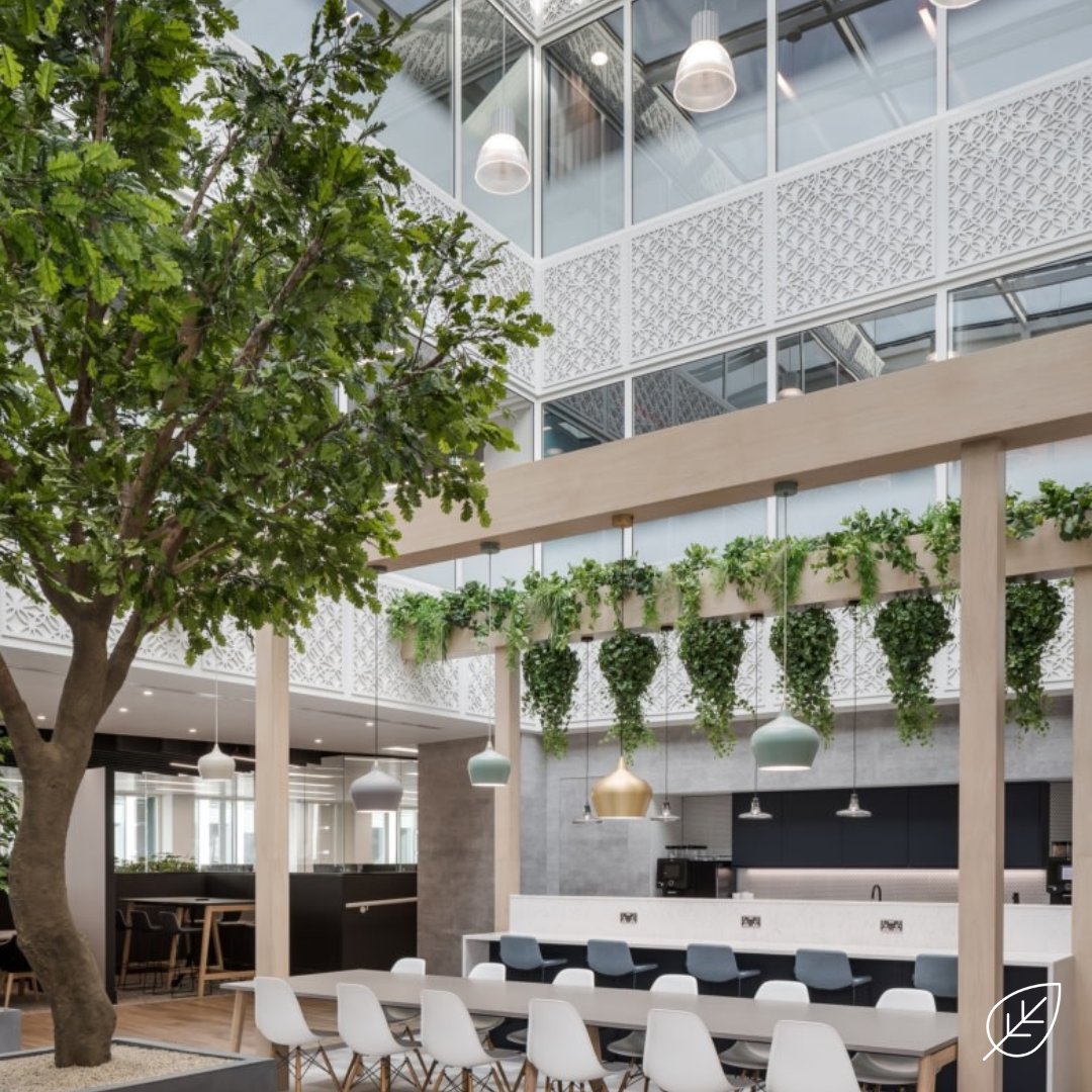 As Autumn approaches, the summer does not need to fade away, with our biophilic solutions you'll have green spaces all year round! 🟩🌿🌴

#Officedesign #Officeplanting#Interiordesign #Biophilia #Plantingdesign