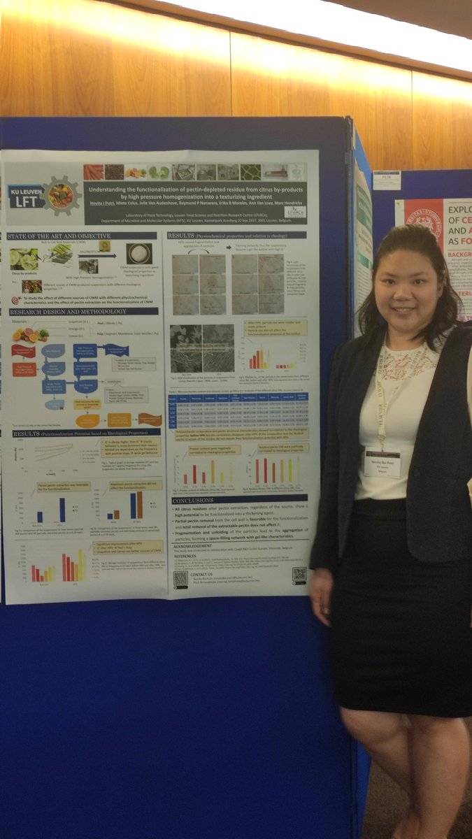 novita_i_p's tweet photo. Presenting my research on the functionalization of cell wall materials from citrus by-products at the 5th Food Structure and Functionality Symposium #foodstructuresymposium #conference #PhD https://t.co/5Wyt0vkMnr