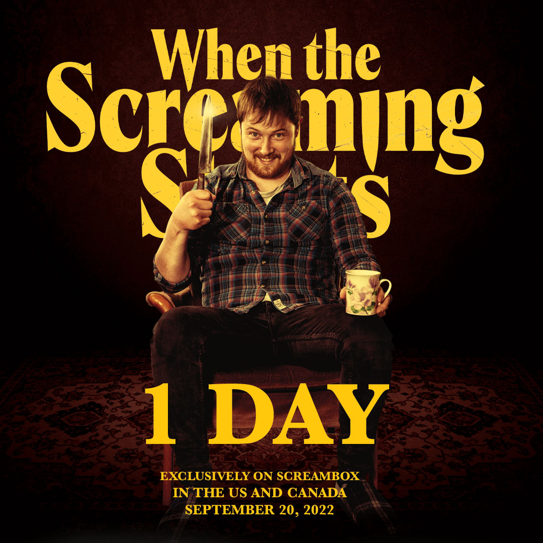 The Screaming Starts TOMORROW! You don't want to miss what <a href="/FANGORIA/">FANGORIA</a> calls "This is Spinal Tap of found footage horror!" <a href="/ScreamboxTV/">SCREAMBOX</a> original <a href="/WhenScreaming/">When the Screaming Starts</a> drops in the US and Canada September 20! 🍿🔪 #whenthescreamingstarts #HorrorMovies #horrorfilms #horror #comingsoon