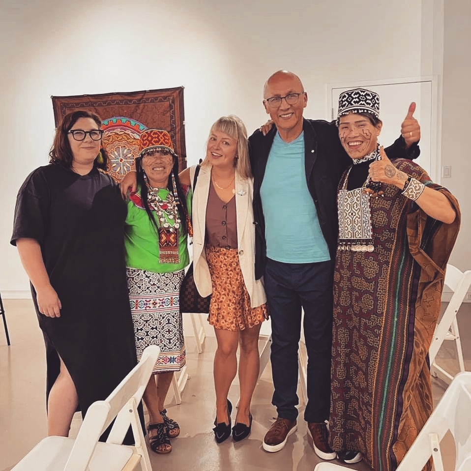 nataljaChe's tweet photo. After several years of collaboration with an incredible team of artists &amp; partners, we are welcoming Olinda Reshijabe Silvano &amp; Shipibo-Konibo community from Peru as part of the Arctic/Amazon public mural project, generously supported by @TorontoMet #ArcticAmazon @ImageCentreTO https://t.co/T2VjyTSjLN