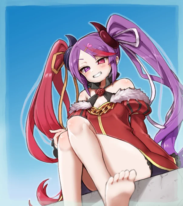 依頼絵納品しました!「プリンセスコネクトのミサキを参考画像のように描いてほしいです!」とのことでしたので描きました! 