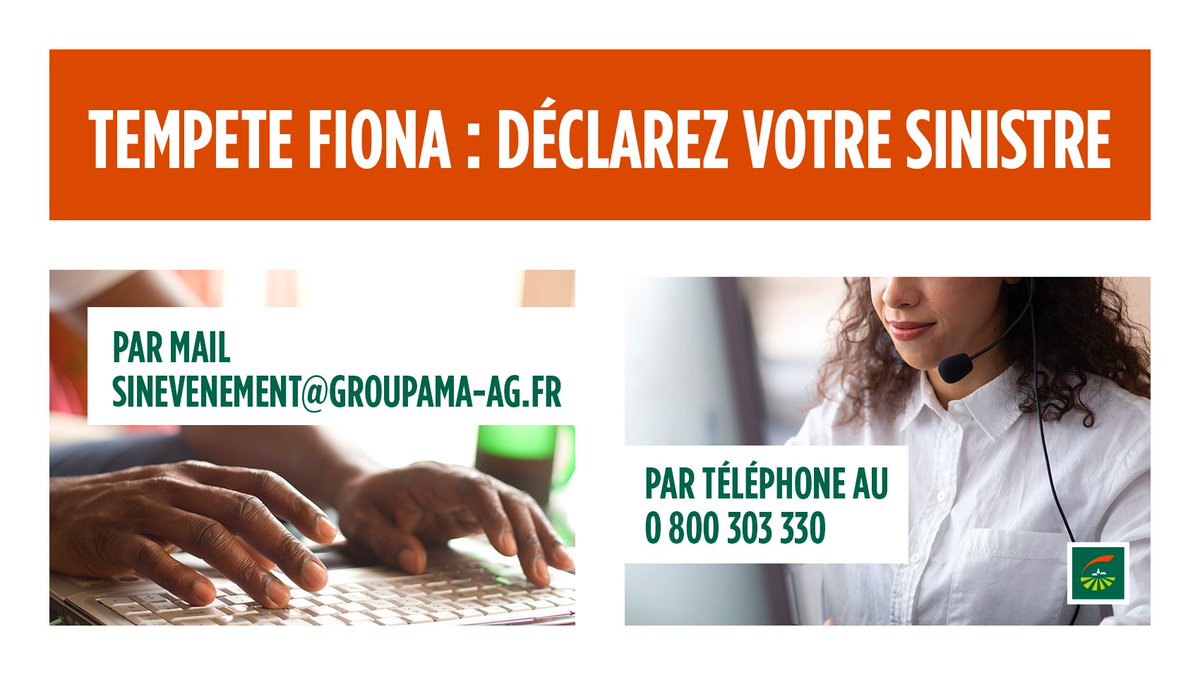 GroupamaAG's tweet photo. Proches de vous et solidaires, Groupama Antilles Guyane vous accompagne face à l'évènement #Fiona. 
Toutes vos déclarations de sinistre :
📩 sinevenement@groupama-ag.fr
📞 0 800 303 330 
#Guadeloupe #martinique https://t.co/6LoxaQrsA8