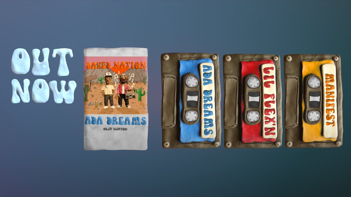 claymates's tweet photo. Clay Nation Tapes Vol. I 

New music from @champmedici  

Subscribe, like, share 🙏

Available now on 👇
YouTube: https://t.co/nhJcJuVJOH
Spotify: https://t.co/1z9HMKopo4
Apple Music: https://t.co/PKQj2nRcia

#NFT #Music #blockchain #Cardano https://t.co/3F6vGiXfj7