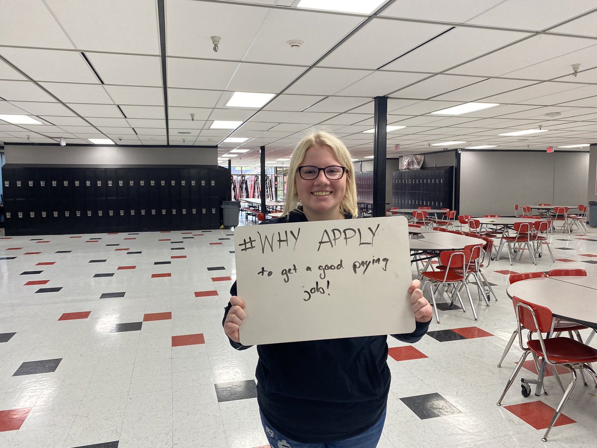 WebsCoSchool's tweet photo. WCHS students think about their future with  support from #WVGEARUP on #whyapply day https://t.co/AVUqhRkwMm