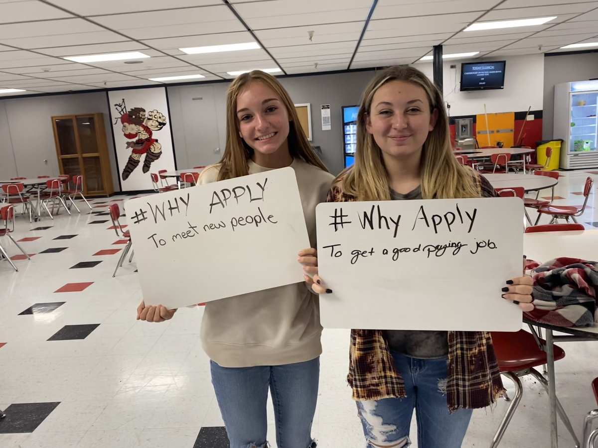 WebsCoSchool's tweet photo. WCHS students think about their future with  support from #WVGEARUP on #whyapply day https://t.co/AVUqhRkwMm