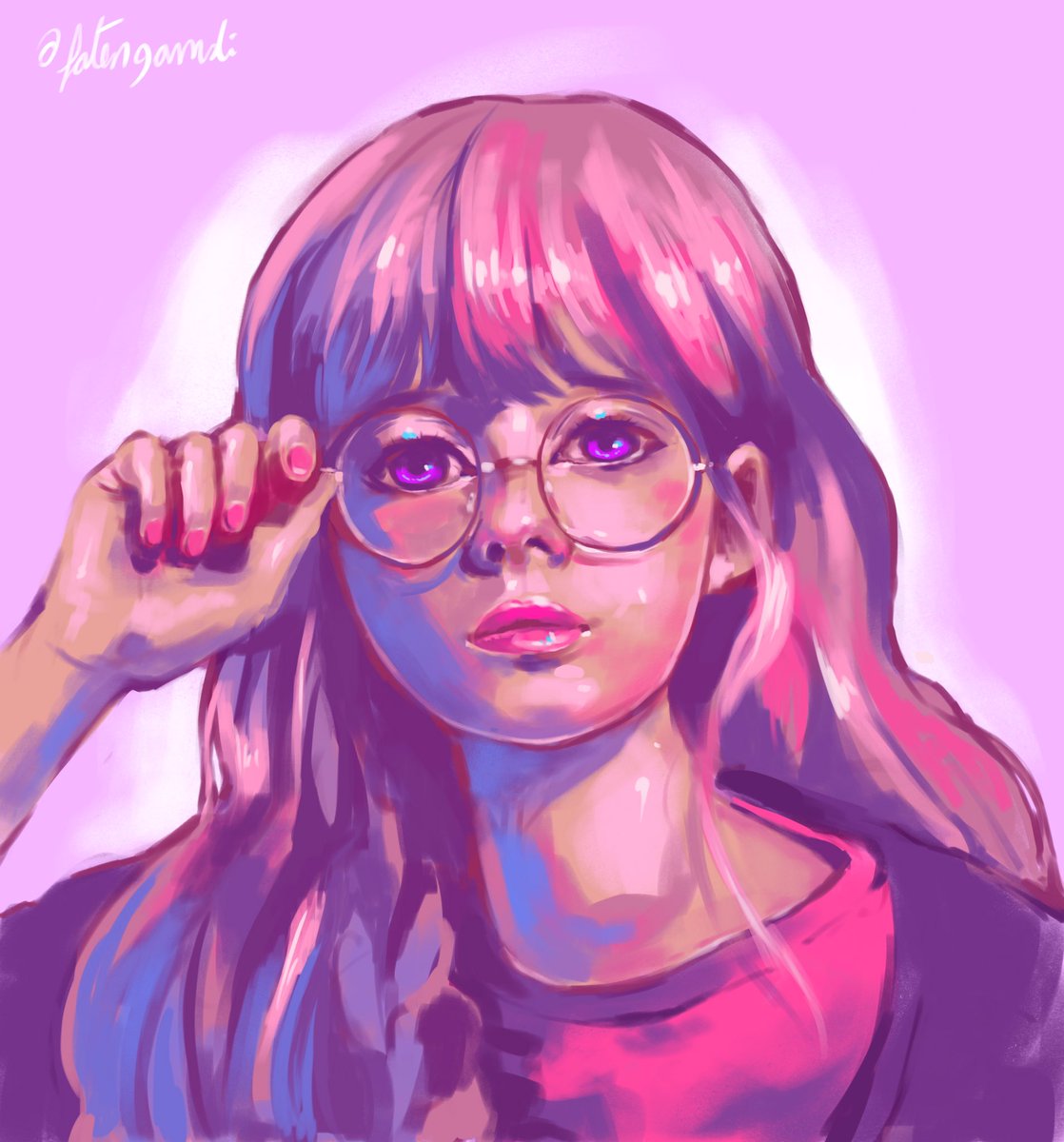 fateneng8's tweet photo. Painting of today #procreate #art #artist #painting #purple #illustration #Illustrator  #illustrationart #purple #pink #candy #sweet https://t.co/ZX9JprwmDC