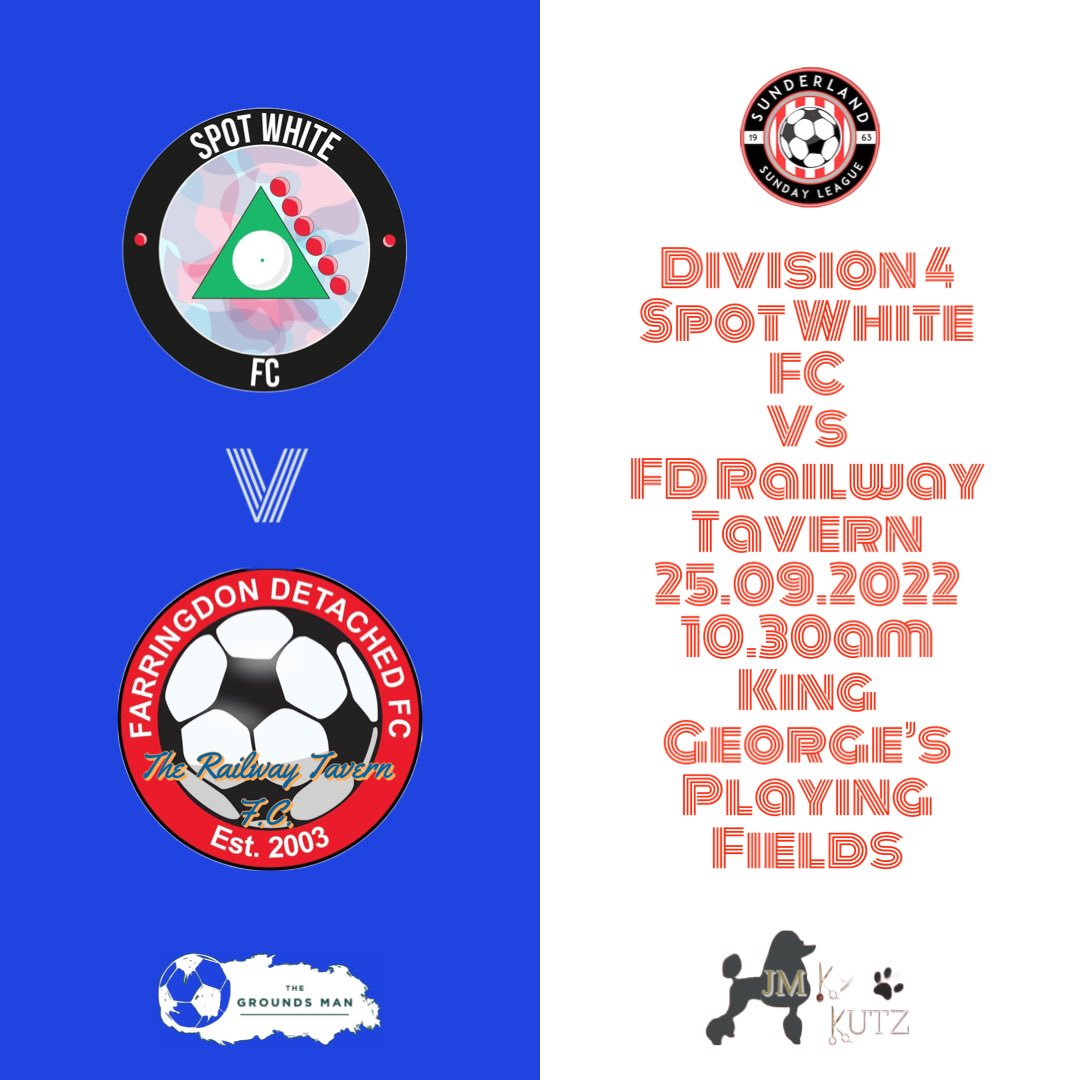 Next up for the lads is their first away trip of the season to play Spot White FC at King Georges Playing Fields.

The lads will be looking to make it 6 wins from 6!

📆 Sunday 25th September
⏰ 10:30am
🏡 King Georges Playing Fields