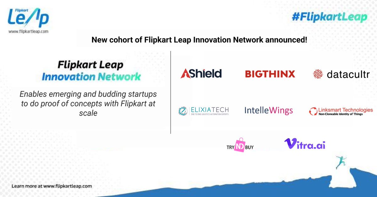 AShieldCo's tweet photo. We are thrilled to announce that we have been selected as part of the inaugural batch of the #Flipkart Leap Innovation Network (FLIN) - Flipkart’s startup accelerator program.                     We are excited to work with @Flipkart to pioneer OTP-less transactions for ECommerce https://t.co/YXsZsTT75p