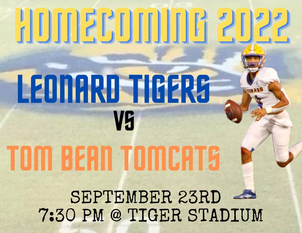 See you there! #Homecoming #WeWillWin