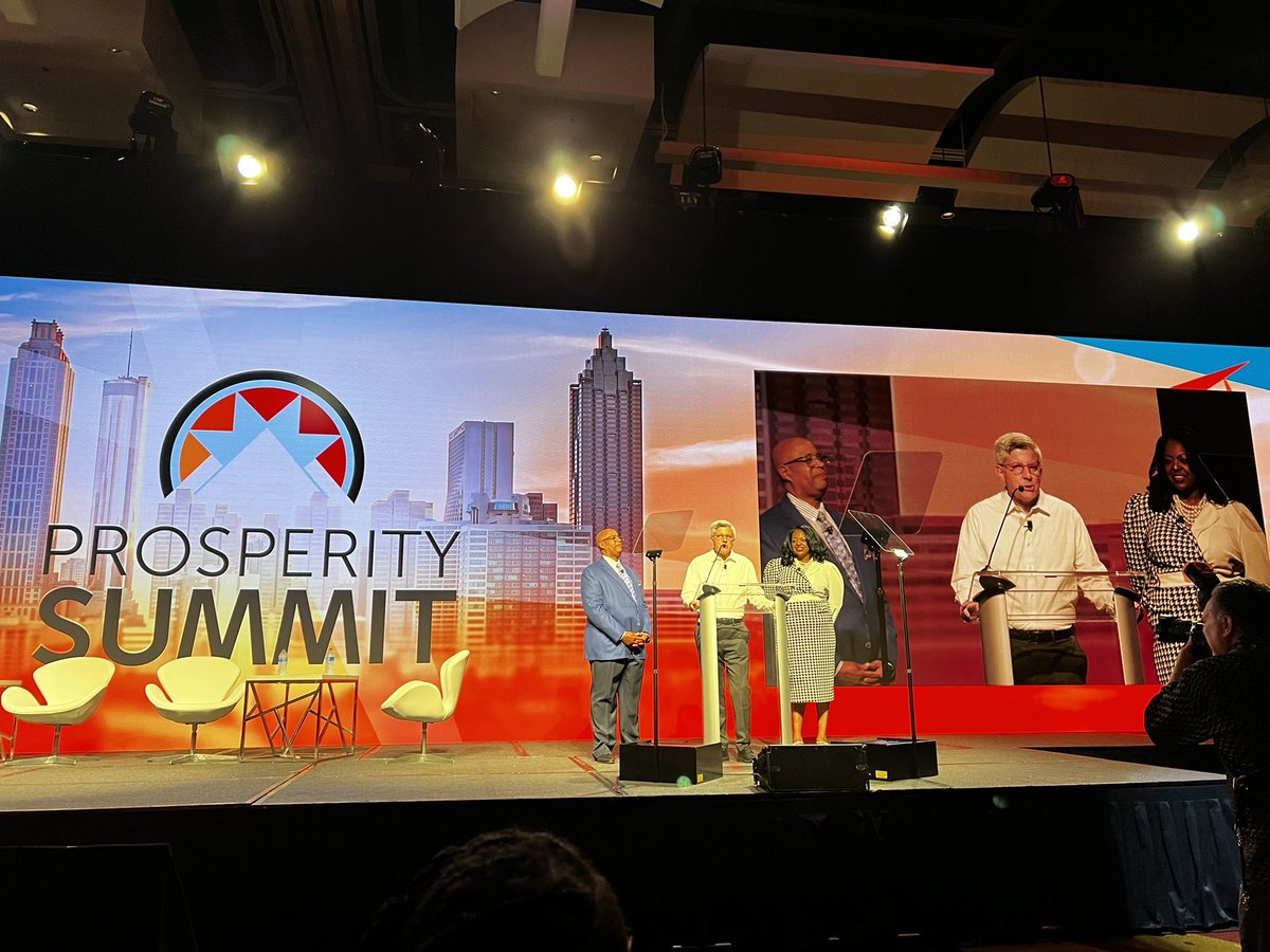 Welcomed to the #ProsperitySummit2022 by CEO @prosperitygary community leader Economy Jackson and @prosperitynow board chair and @WeAreEdLoC member @DCVAR