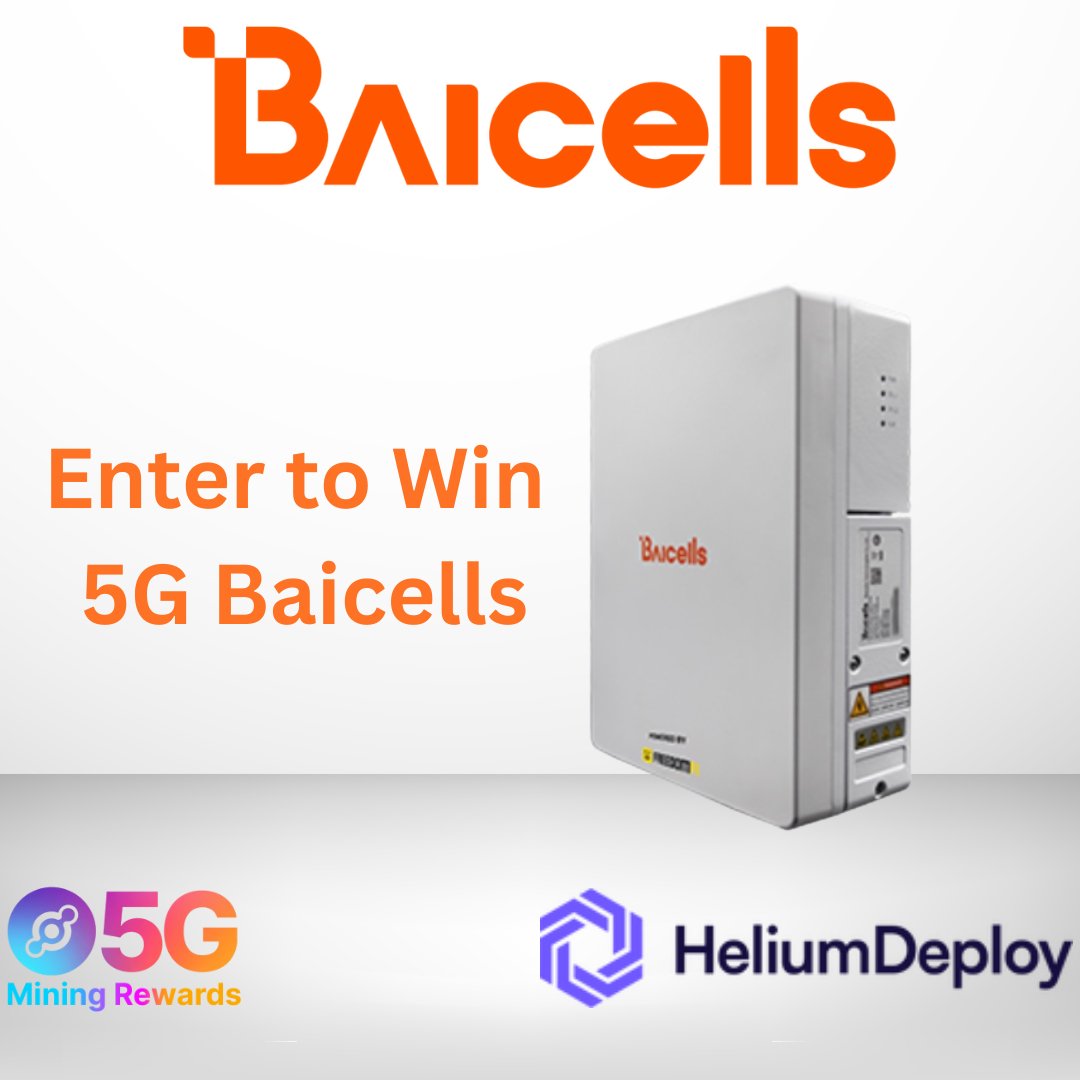 Heliumdeploy's tweet photo. CONTEST ALERT: We're launching an incredible contest! 🎉

Win a @Baicells 430H for Helium 5G miner and start mining $MOBILE - Winners Chosen on FRIDAY

👇 Enter here 👇

https://t.co/tm8B7zYR7A https://t.co/A6LXZgjlxu