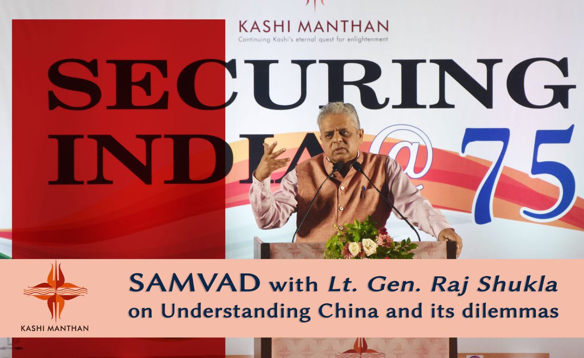 KashiManthan's tweet photo. .@Gen_RajShukla in Samvad with @MayankNSingh on Understanding China and its dilemmas. Watch how China plans its national rejuvenation and what it means for the world.
Link: https://t.co/WK7Q83mu7f https://t.co/gFFmsUMRuC