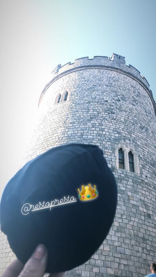 RestoPresto's tweet photo. May Her Majesty the Queen rest in peace.

Photo credit:  @StrategicSteph with a black RestoPresto at Windsor Castle, 2018 #HerMajesty #QueenElizabeth https://t.co/TwqT6RrchX