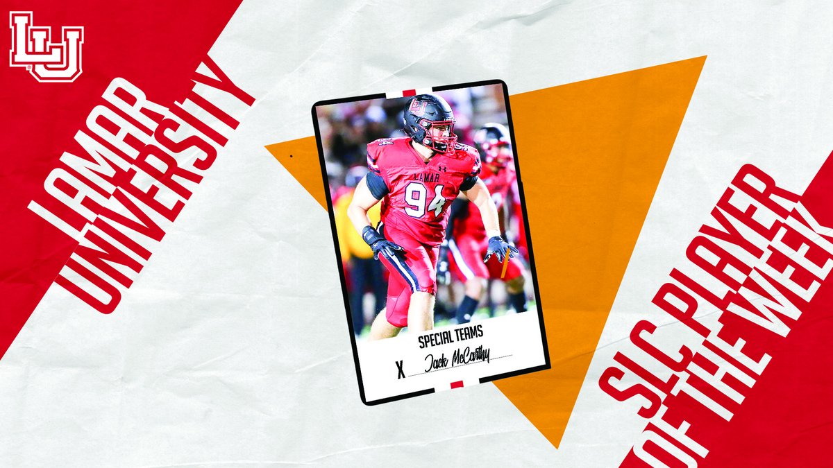 Congratulations to Jack McCarthy - SLC Special Teams Player of the Week. #WeAreLU

Story: bit.ly/3UppUgX