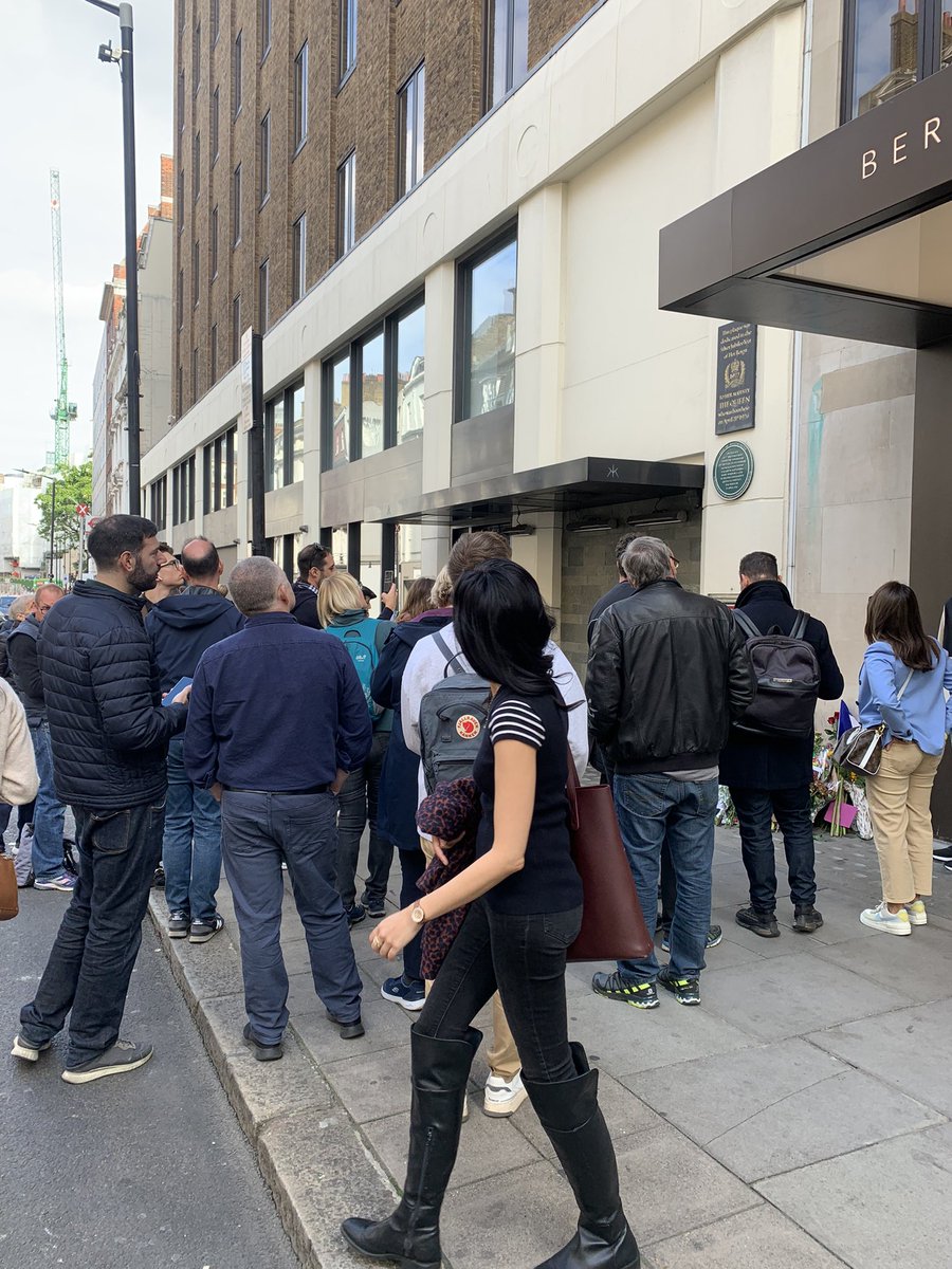 ade onibada on Twitter "A small crowd has gathered at 17 Bruton street