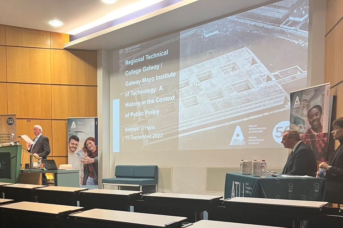 Bernard O'Hara (@boharamayo) on Twitter photo I started in the then Regional Technical College #RTC #Galway in 1972 so I was very honoured to present today in the now <a href="/ATU_GalwayCity/">ATU Galway City</a> as part of #AtlanticTU #GoldenJubilee Prog of events looking back at the past 50 years in the context of public policy #RTCG50 #GMIT50 I started in the then Regional Technical College #RTC #Galway in 1972 so I was very honoured to present today in the now <a href="/ATU_GalwayCity/">ATU Galway City</a> as part of #AtlanticTU #GoldenJubilee Prog of events looking back at the past 50 years in the context of public policy #RTCG50 #GMIT50