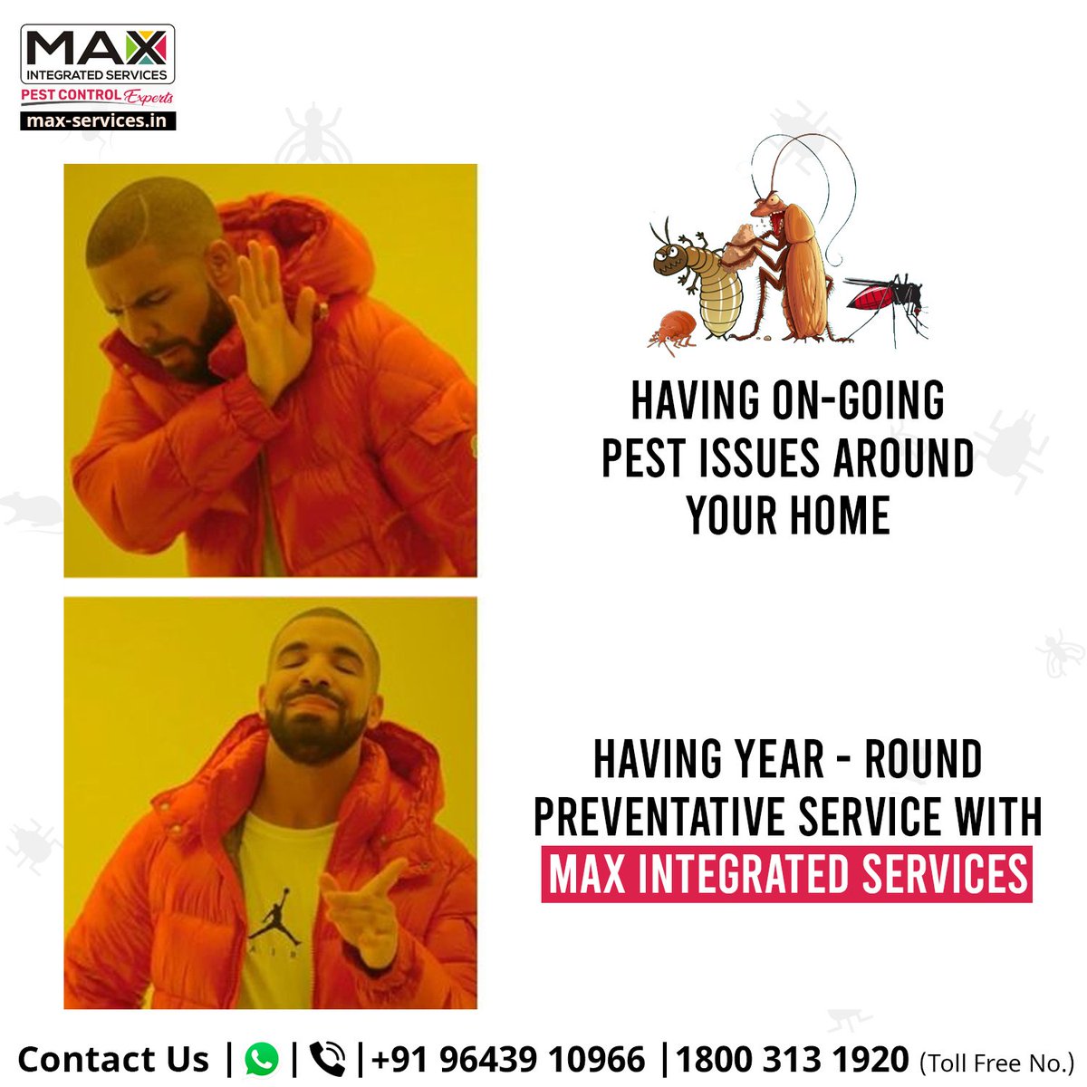 IntegratedMax's tweet photo. This is a very relatable situation that we have all experienced!Β
Book our service now
Visit our website:
https://t.co/stxXPtnHWX
+919643910966
+18003131920
#Maxintergated #pestcontrolexpert #pestcontrolservice #safetyfirst #pestcontrolcompany #clean #memes #pestcontrol https://t.co/pLlh4ivQHN
