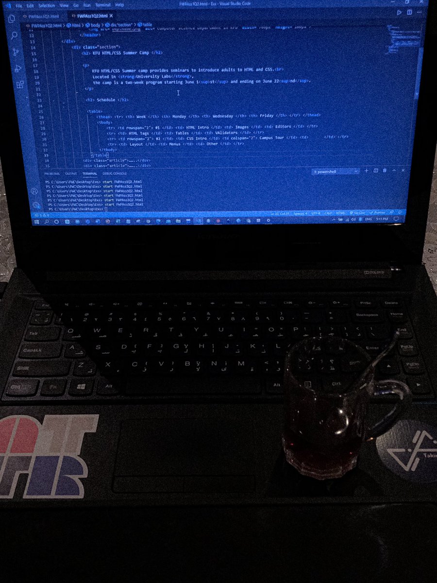 اذاكر عشان كوز الويب ❌
استمتع وانا اذاكر الويب ✅
🤝