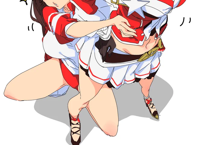 足フェチが悪さしてバランス度外視してしまいました。描いてた時は楽しさでどうかしてました。反省反省。 