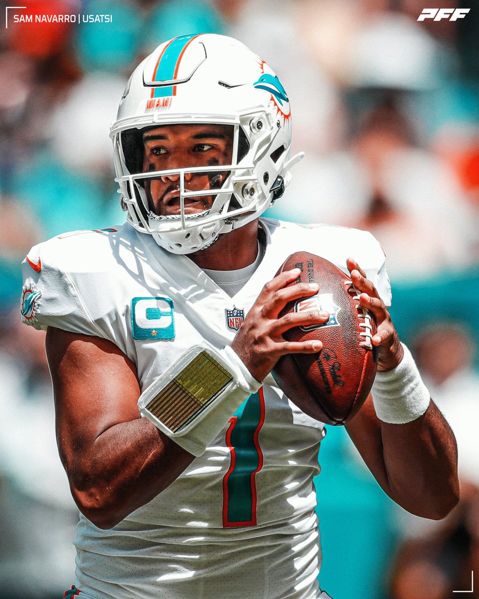 Tua Tagovailoa on 10+ yard throws in 2022:

🚀 19 completions (1st)
🚀 444 yards (1st)
🚀 5 TDs (T-1st)