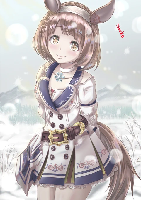 #なめこイラスト #ウマ娘 #ユキノビジン本日の配信にてどうにか できました( ゜∀゜)o彡°wwwいつも見に来てくださる方々さんく～です 