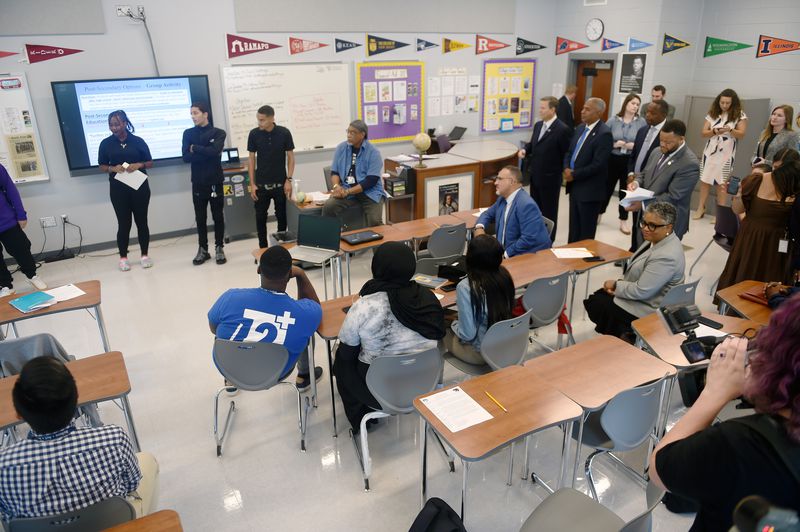 It's always amazing to see @nps_success champions in action - the stop Friday highlighted the need for robust post secondary pathway support and spotlighted <a href="/12plusphilly/">12+</a> an NPSS champion at Camden High <a href="/CamdenSchools/">Camden Schools</a>