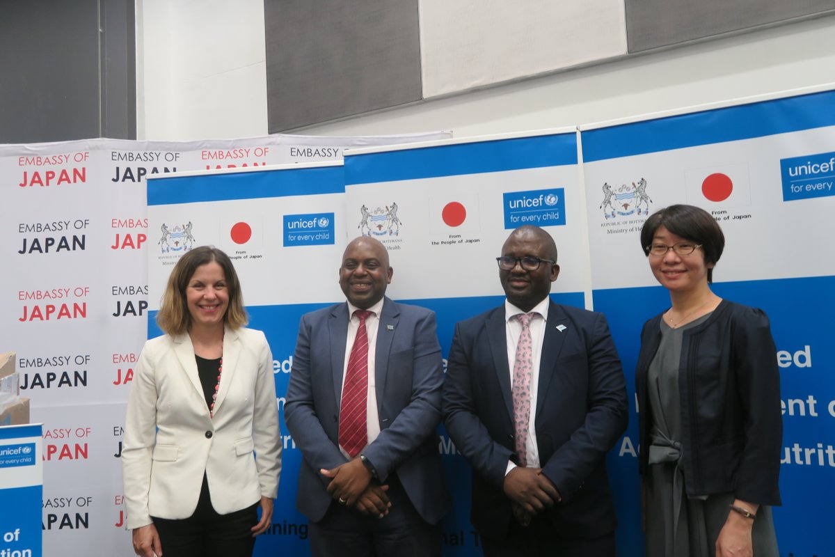 UNICEF Botswana on Twitter "The Gov. of Japan, in cooperation with