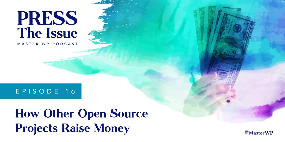 In an excellent Press the Issue episode 

@rfhow and <a href="/briancoords/">Brian Coords 💻</a> discuss

How Other Open Source Projects Raise Money

What is the future of funding open source? Funding WordPress?

masterwp.com/presstheissue/…