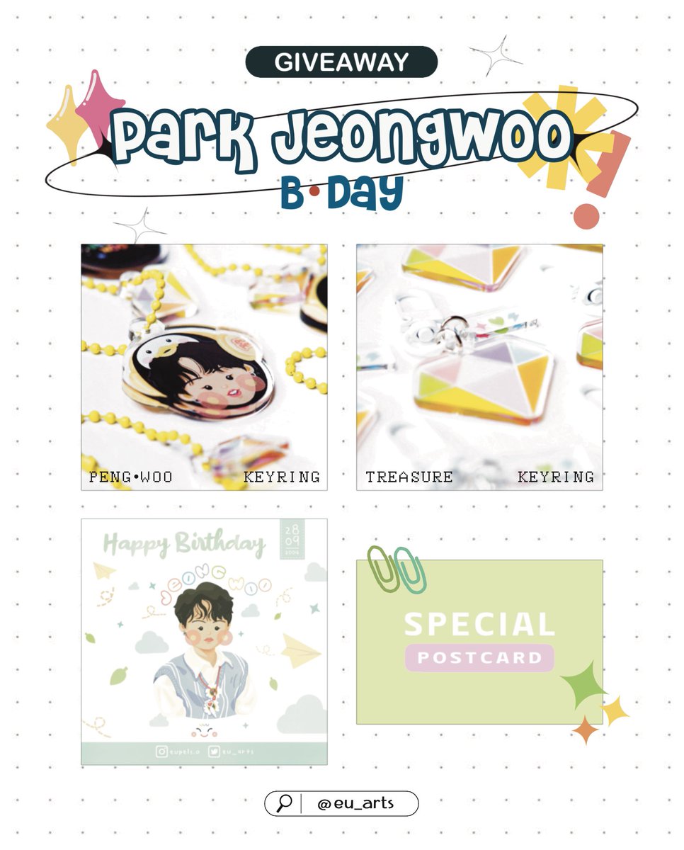 eu_arts's tweet photo. pls kindly rt,♡*

🐧✨— give away #happyjeongwooday 

𐐪 10 sets 𐑂

- keyring *peng-woo 1 ea
- keyring *treasure 1 ea
- jeongwoo b-day card 1 ea
- postcard 1 ea

ᯤ💌 shipping 50฿

📧 form :  23 กันยา
⏰ time :  3 ทุ่ม
#PARKJEONGWOO https://t.co/zVrSZUtUyi