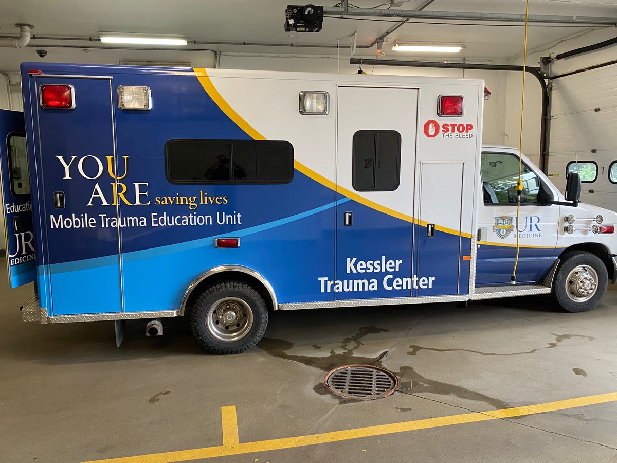 So we bought an ambulance. Perfect for RTTDC and mobile skills teaching!  
@URKesslerTrauma