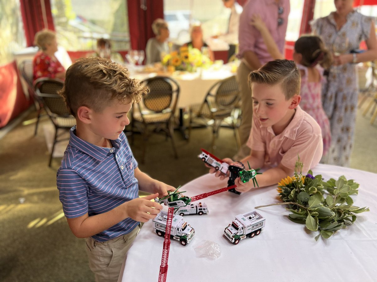 larsfeely's tweet photo. Dear @HessCorporation thank you for lasting amazing toys year after year. From grandmas surprise retirement party yesterday when two cousins had some fun time together! https://t.co/z3G4VJT4yE