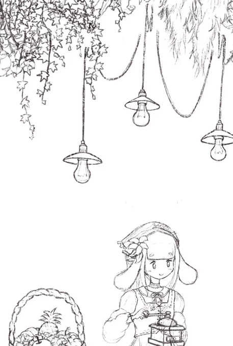 復帰宣言したので一応今こんなの描いてるよーってのを。原神でなくオリジナルで申し訳ない! 絵柄というか作風からしてかなり変えてます。
