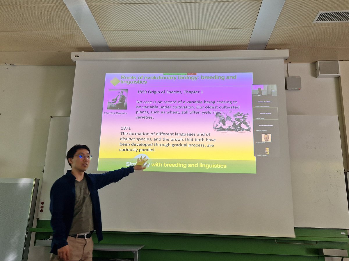 #IEMevents: our #EvMed seminar series kicks off with <a href="/kkshimizu1/">Kentaro K. Shimizu　清水健太郎</a> talking about the evolution of plants, their pathogens, and languages