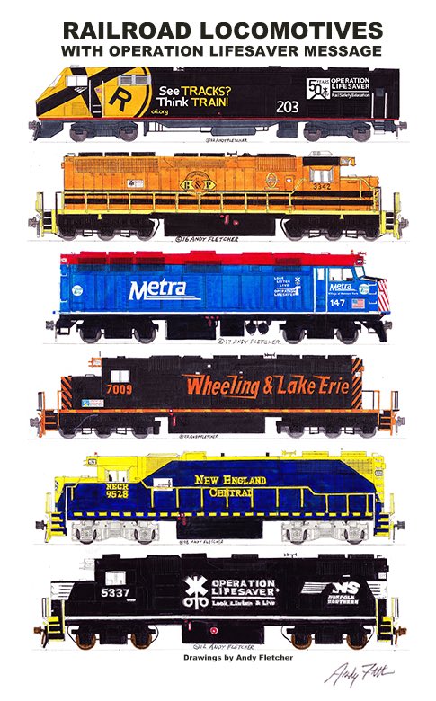 Remember to cross tracks safely at designated crossings and do not trespass on railroad property. <a href="/olinational/">Operation Lifesaver</a> #ThankARailroader #RailSafetyWeek #RailSafety