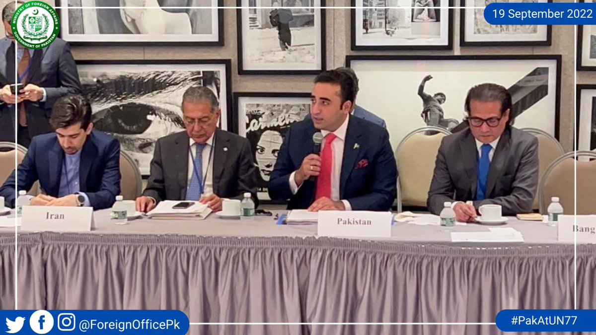 ForeignOfficePk's tweet photo. FM @BBhuttoZardari participated in @OIC_OCI CG on Muslims in Europe.
➖Reaffirmed OIC’s unequivocal rejection of justification/recourse to hatred/violence against Muslims.
➖Identified stereotyping &amp; racial discrimination as real challenges. 
➖Called for inter-faith harmony. https://t.co/y5hPNAnfLN